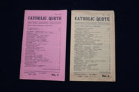 1973 CATHOLIC QUOTE MONTHLY MAGAZINE - LOT OF 5 - O 3632