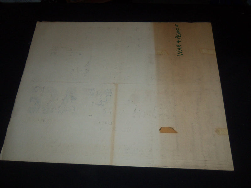 1963 WAR AND PEACE 1/2 SHEET MOVIE POSTER - AUDREY HEPBURN, HENRY FONDA - P 436