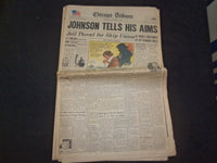 1963 NOVEMBER 28 CHICAGO TRIBUNE NEWSPAPER - JOHNSON TELLS HIS AIMS - NP 8052