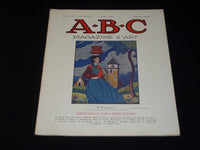 1925 DECEMBER A.B.C. MAGAZINE D'ART MAGAZINE - NICE FRENCH ART ISSUE - E 3417