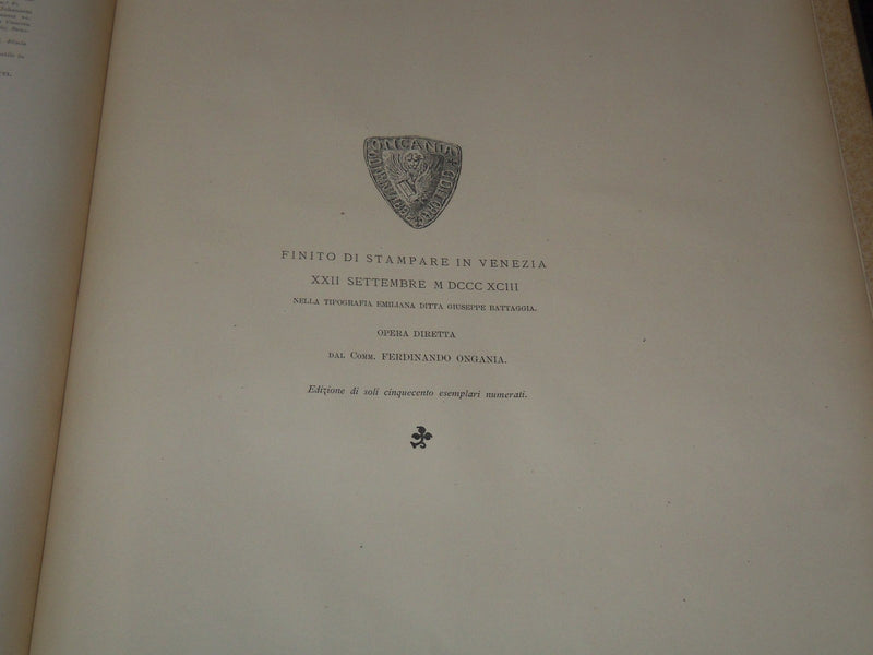 1893 L'ARCHITETTURA E LA SCULTURA DEL RINASCIMENTO IN VENEZIA - PLATES - Z 282