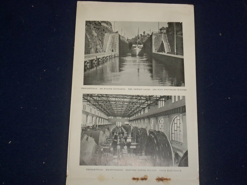 1924 GOTA KANAL SWEDEN PHOTOBOOK - J 4730