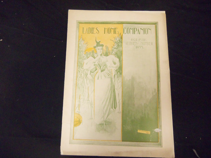1895 OCT 15 LADIES HOME COMPANION MAGAZINE - GREAT ILLUSTRATIONS & ADS- ST 1843
