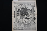 1905 MARCH 25 CARNEGIE HALL PROGRAM - K 2267