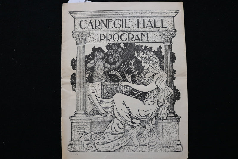1905 MARCH 25 CARNEGIE HALL PROGRAM - K 2267