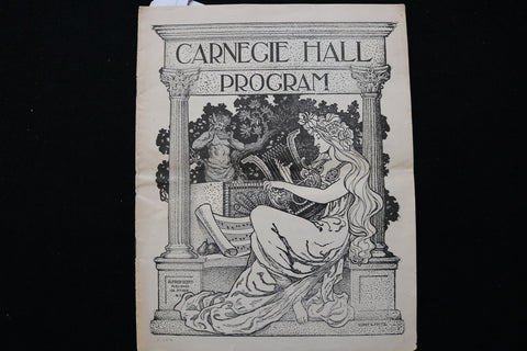 1905 MARCH 25 CARNEGIE HALL PROGRAM - K 2267