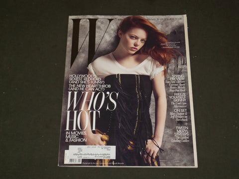 2011 JANUARY W MAGAZINE - EMMA STONE COVER - B 3443