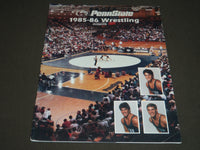 1985-1986 PENN STATE WRESTLING SOFTCOVER PROGRAM - J 2262
