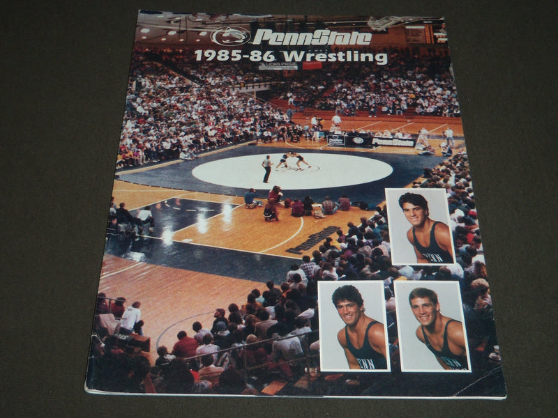 1985-1986 PENN STATE WRESTLING SOFTCOVER PROGRAM - J 2262