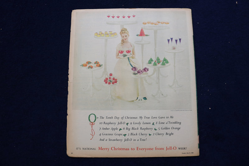 1958 DECEMBER 21 PARADE MAGAZINE - BURL IVES COVER - E 22359