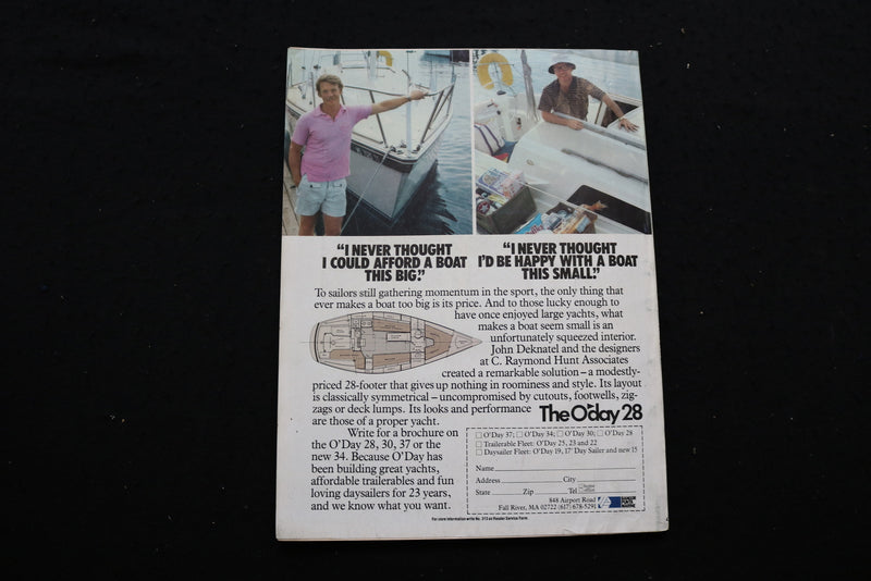 1981 NOVEMBER SAIL MAGAZINE - FOREDECK CREW COVER - SP 4178L