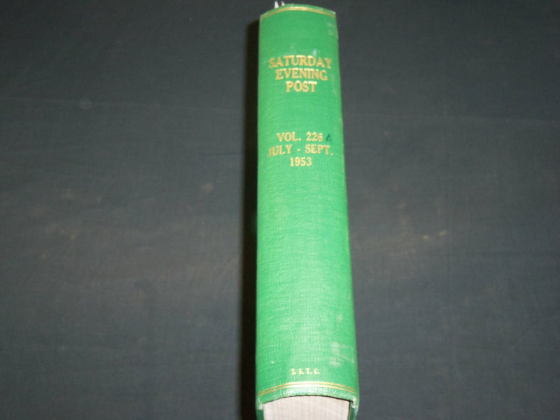1953 JULY-SEPTEMBER SATURDAY EVENING POST MAGAZINE VOLUME - GREAT ADS - R 571