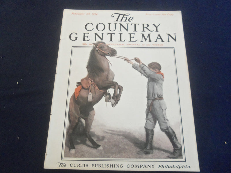 1914 FEBRUARY 28 THE COUNTRY GENTLEMAN MAGAZINE - ILLUSTRATED COVER - B 2801I