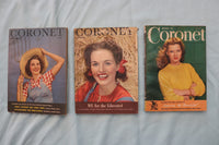 1943-1958 CORONET DIGEST MAGAZINE - LOT OF 9 - O 3942