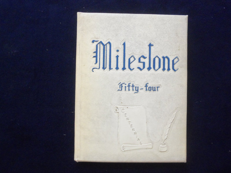1954 THE MILESTONE MILES CONSOLIDATED SCHOOL YEARBOOK - MILES, IOWA - YB 3053