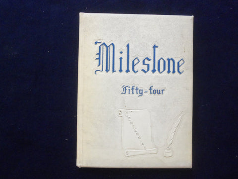 1954 THE MILESTONE MILES CONSOLIDATED SCHOOL YEARBOOK - MILES, IOWA - YB 3053