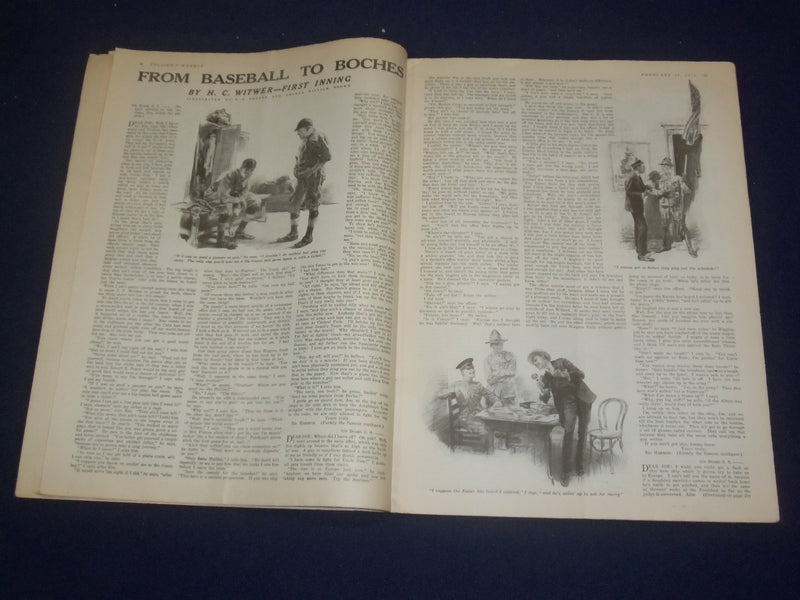 1918 FEBRUARY 16 COLLIER'S MAGAZINE - THE YANKS ARE COMING! - ST 6726
