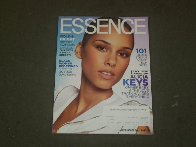 2011 JUNE ESSENCE MAGAZINE - ALICIA KEYS COVER - B 1329