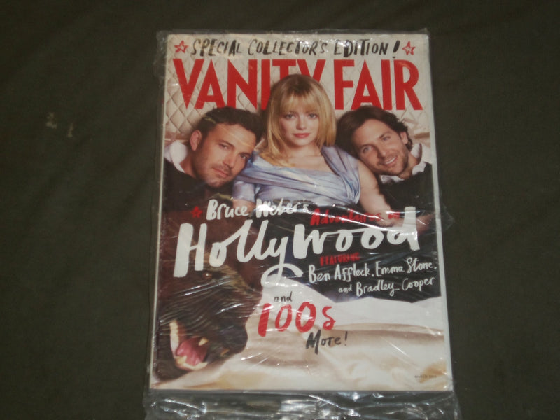 2013 MARCH VANITY FAIR MAGAZINE - BEN AFFLECK, EMMA STONE, BRAD COOPER - B 2413
