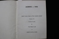 1938-1943 ACORNS DEPOSIT CENTERIL SCHOOL YEARBOOK-DEPOSIT, NY -LOT OF 3 - K 2788