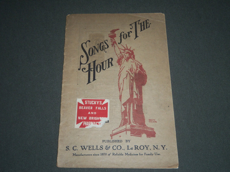 EARLY 1900'S SONGS FOR THE HOUR MAGAZINE PUB BY S. C. WELLS & CO. - J 2549