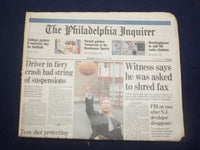 1997 SEP 20 PHILADELPHIA INQUIRER-WITNESS SAYS HE WAS ASKED TO SHRED FAX-NP 7163