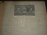 1935 OCTOBER 5 NEW YORK TIMES - TIGER BEAT CUBS 6-5 IN 11TH INNING - NT 7345