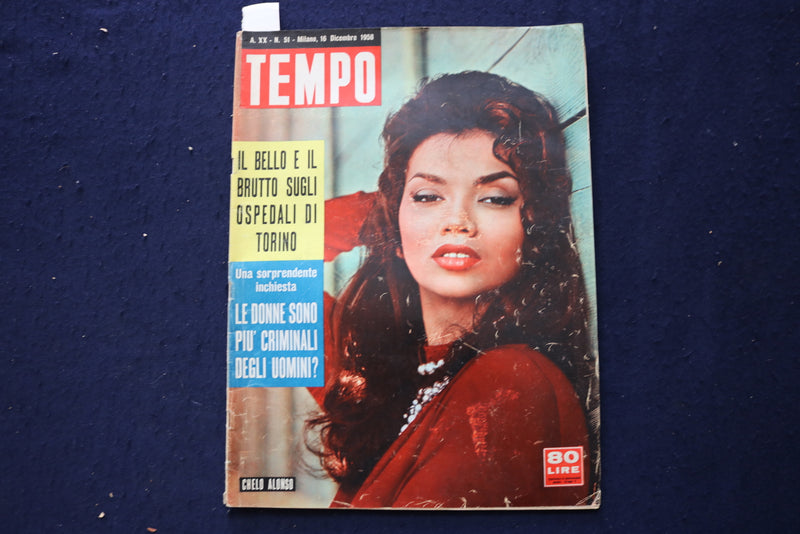 1958 DECEMBER 16 TEMPO MAGAZINE - MARILYN MONROE INSIDE - ITALIAN - E 23679