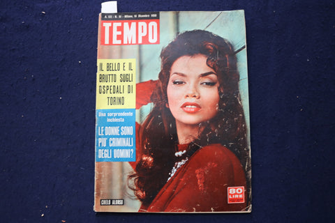 1958 DECEMBER 16 TEMPO MAGAZINE - MARILYN MONROE INSIDE - ITALIAN - E 23679