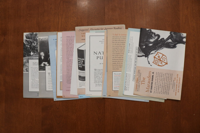 1958-1961 BOOK-OF-THE-MONTH CLUB NEWS MAGAZINE - LOT OF 11 - O 3921