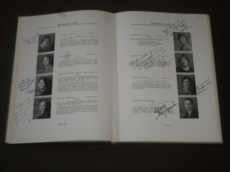 1929 THE SHADOW RIDER COLLEGE YEARBOOK - TRENTON NEW JERSEY - PHOTOS - YB 1064