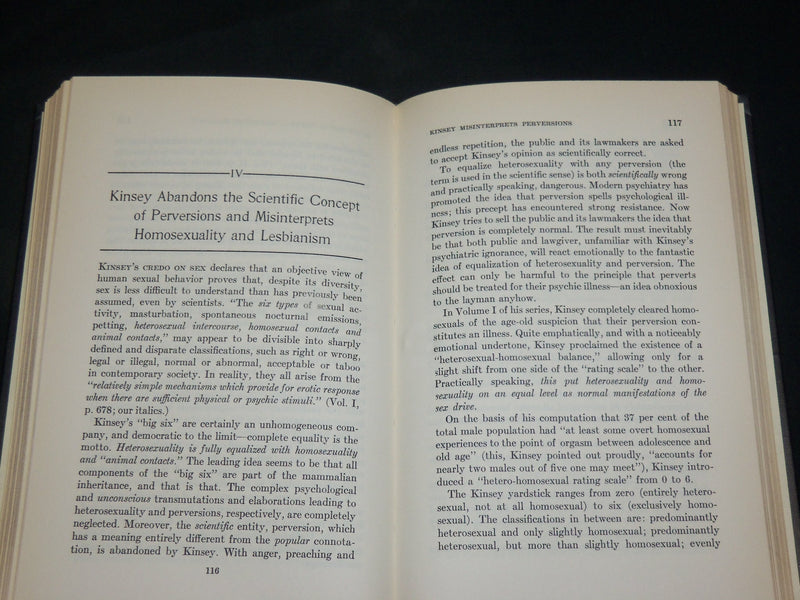 1954 KINSEY'S MYTH OF FEMALE SEXUALITY BOOK BY DRS. BERGLER & KROGER - KD 2766Z