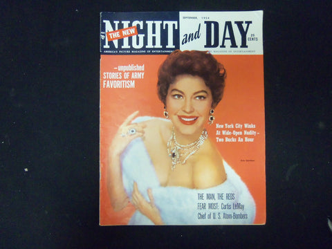 1954 SEP NIGHT AND DAY MAGAZINE-NICE COVER PHOTOS & INSIDE PHOTOS & ADS -ST 4434
