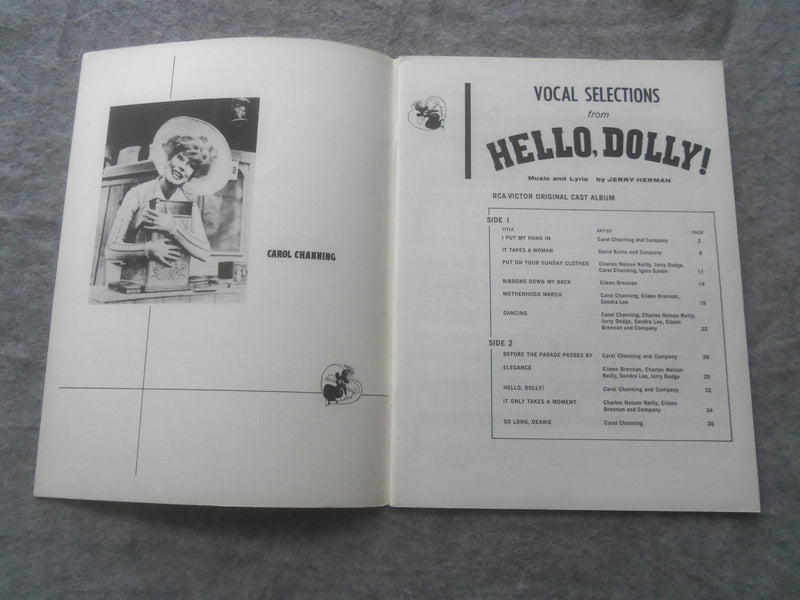 1982 VOCAL SELECTIONS FROM HELLO, DOLLY! BROADWAY SHOW - J 7630