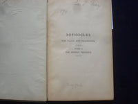 1893 SOPHOCLES THE PLAYS AND FRAGMENTS HARDCOVER BOOK BY R. C. JEBB - KD 9106