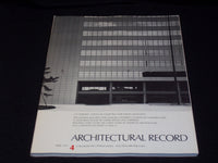 1977 APRIL ARCHITECTURAL RECORD MAGAZINE - US EMBASSY TOKYO COVER - E 4166
