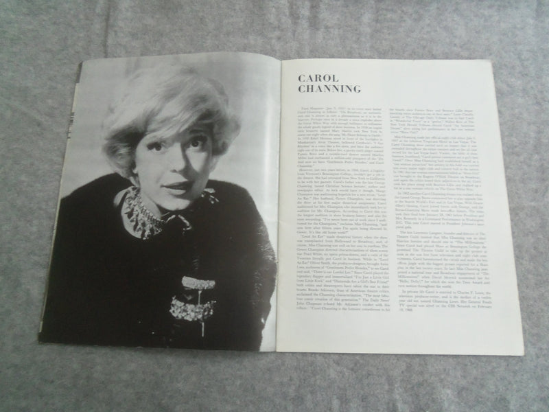 1967 HELLO, DOLLY! PROGRAM - CAROL CHANNING - DENVER AUDITORIUM THEATRE - J 7634