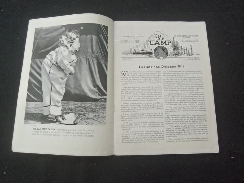 1941 APRIL THE LAMP MAGAZINE - ILLUSTRATED COVER, PHOTOS & ARTICLES - SP 961K
