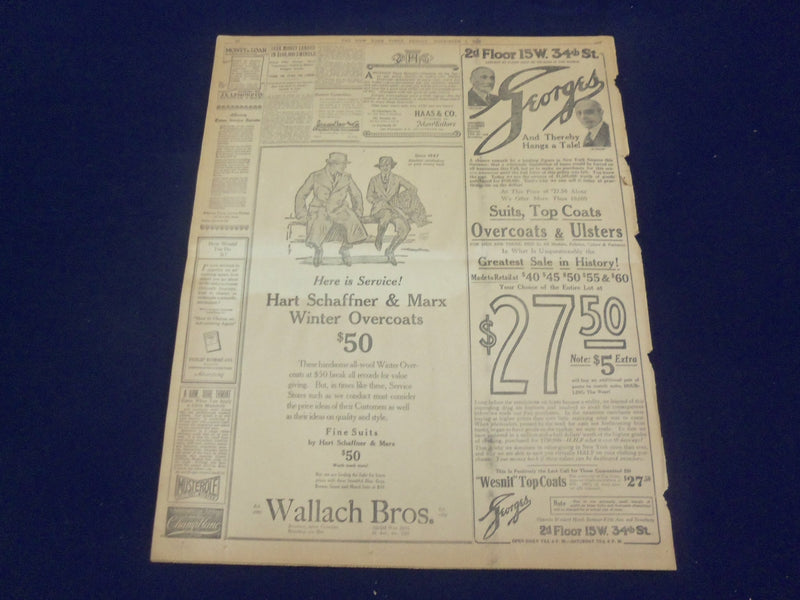 1920 NOVEMBER 5 NEW YORK TIMES - HARDING HAS ELECTORAL VOTE OF 404 - NT 8445