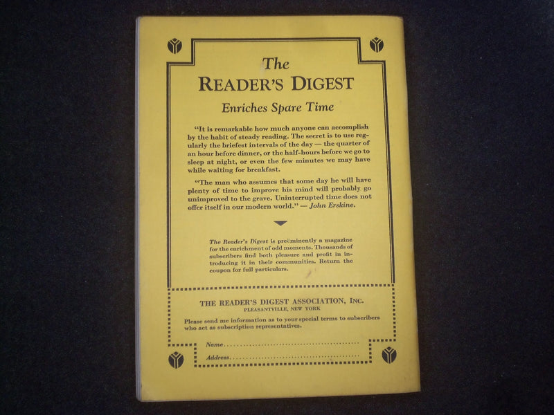 1929 JULY THE READER'S DIGEST SOFTCOVER BOOK - NUMBER 87 - J 9931