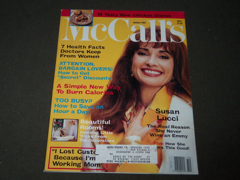 1992 OCTOBER MCCALL'S MAGAZINE - SUSAN LUCCI COVER - B 2973