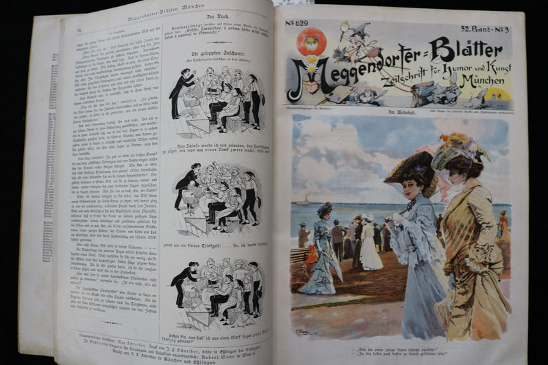 1903 MEGGENDORFER BLATTER - HUMOR UND KUNST SOFTCOVER BOOK - K 2896