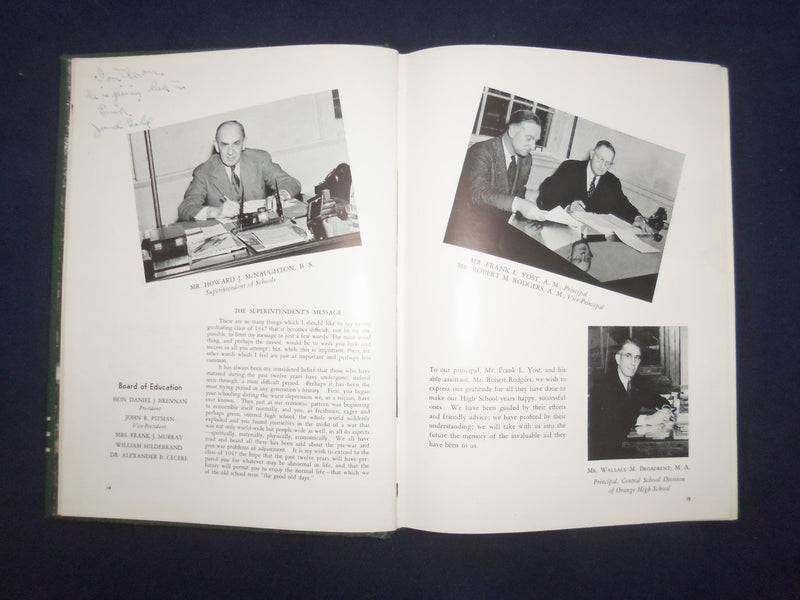 1947 ORANGE PEAL ORANGE HIGH SCHOOL YEARBOOK - ORANGE, NEW JERSEY - YB 3065