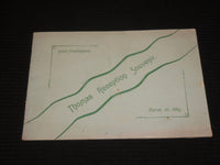 1889 MARCH 26 THOMAS RECEPTION SOUVENIR PROGRAM - PARA RUBBER SHOE CO. - J 7043