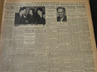 1937 NOVEMBER 3 NEW YORK TIMES - LAGUARDIA RE-ELECTED DEWEY WINS - NT 5547