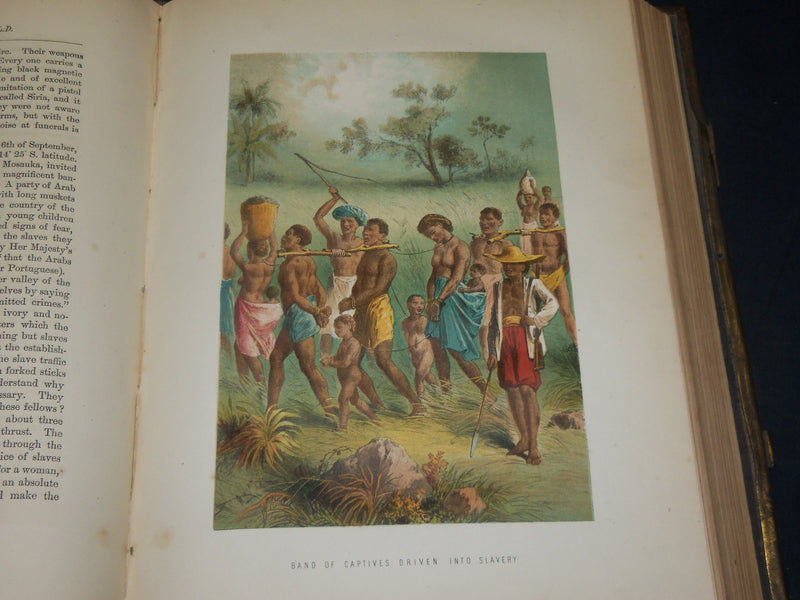1870'S THE LIFE & EXPLORATIONS OF DR. LIVINGSTONE VOLUME - COLOR ILLUS. - Z 177