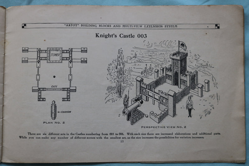 1900'S ARTOY BUILDING BLOCKS CATALOG - NEW CHICAGO SPECIALTY CO. - K 2504