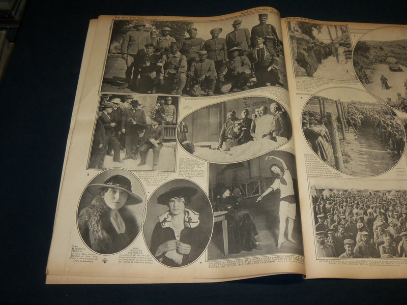1916 NOVEMBER 12 NEW YORK TIMES ROTO PICTURE SECTION - WILSON VOTES - NT 8968