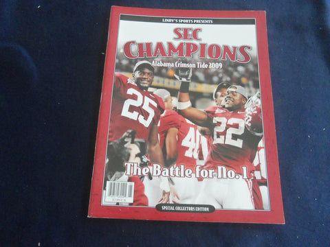 2009 LINDY'S SPORTS PRESENTS MAGAZINE - UNIV ALABAMA - SEC CHAMPIONS - SP 1220K