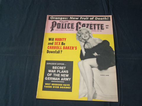 1965 JUNE THE NATIONAL POLICE GAZETTE MAGAZINE - CARROLL BAKER - B 5727